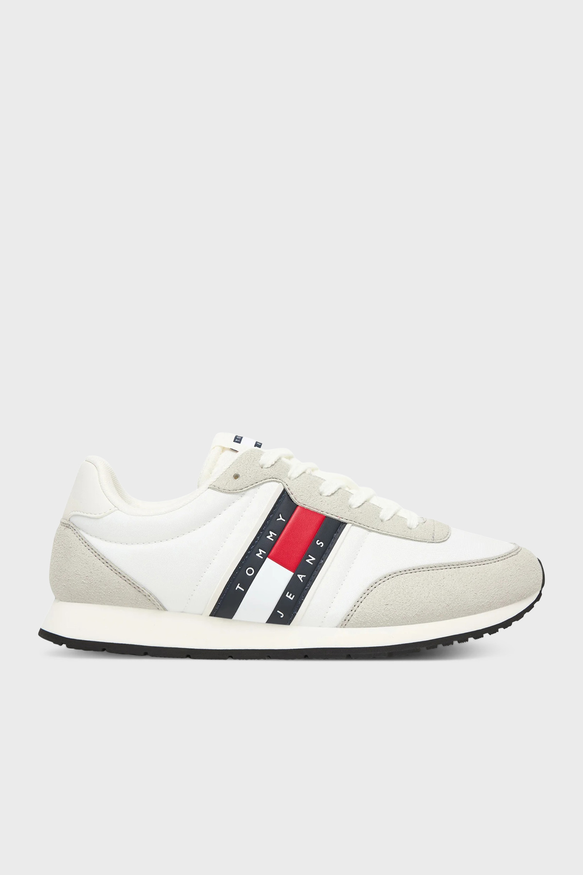 Tommy Jeans Logolu Sneaker Erkek Ayakkabı EM0EM01709 YBL BEYAZ