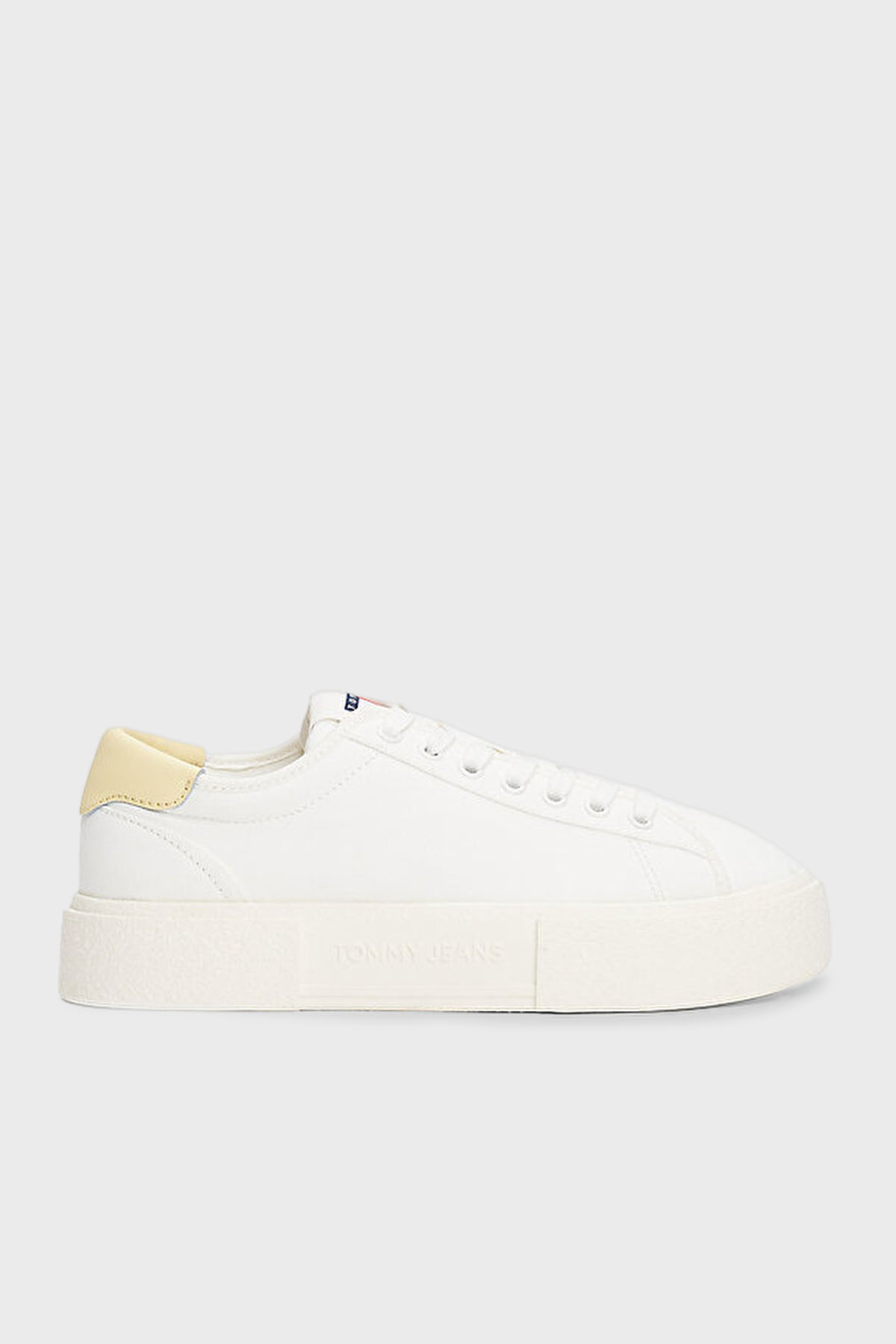 Tommy Jeans Platform Canvas Sneaker Kadın Ayakkabı EN0EN02792 YBL BEYAZ