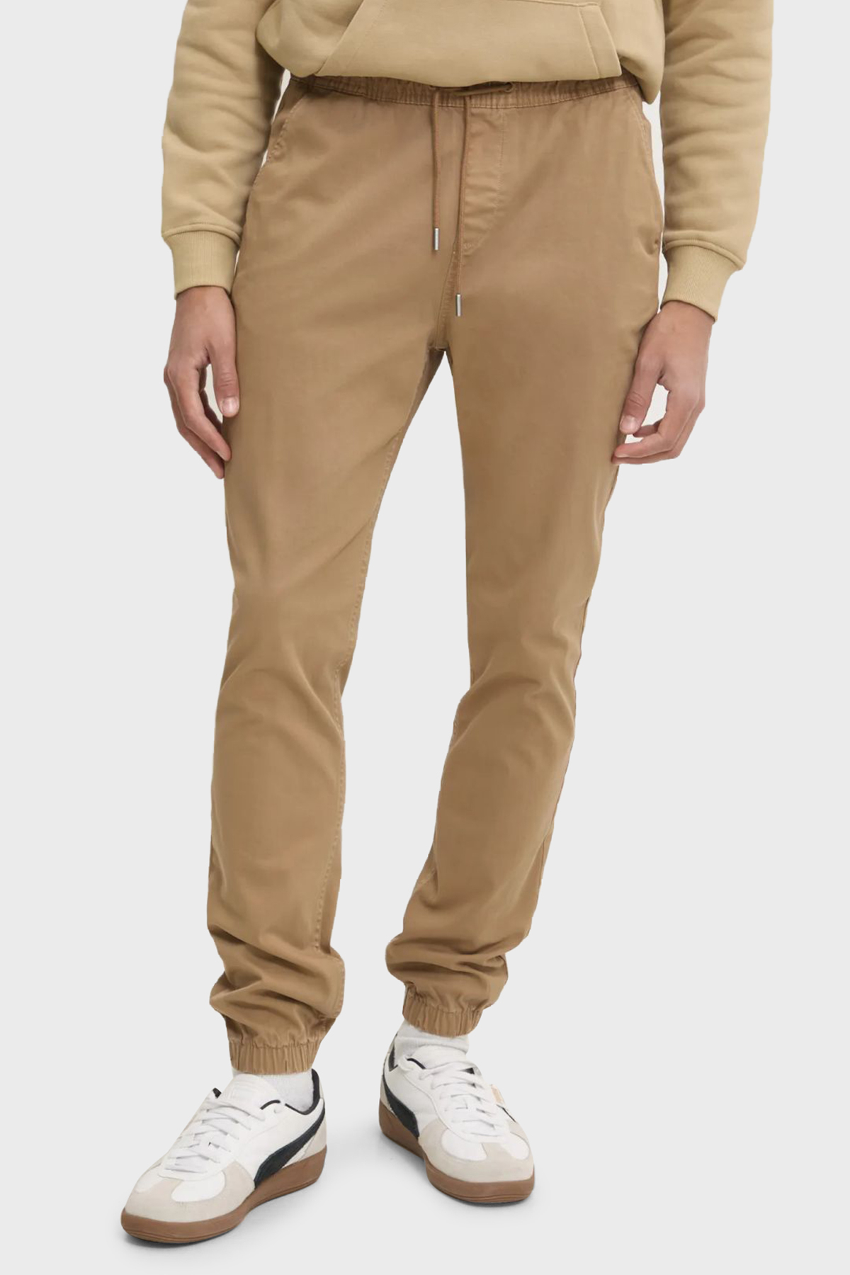 Tommy Jeans Streç Pamuklu Regular Fit Yüksek Bel Lastikli Paça Jogger Erkek Pantolon DM0DM20283 GWG KAHVE