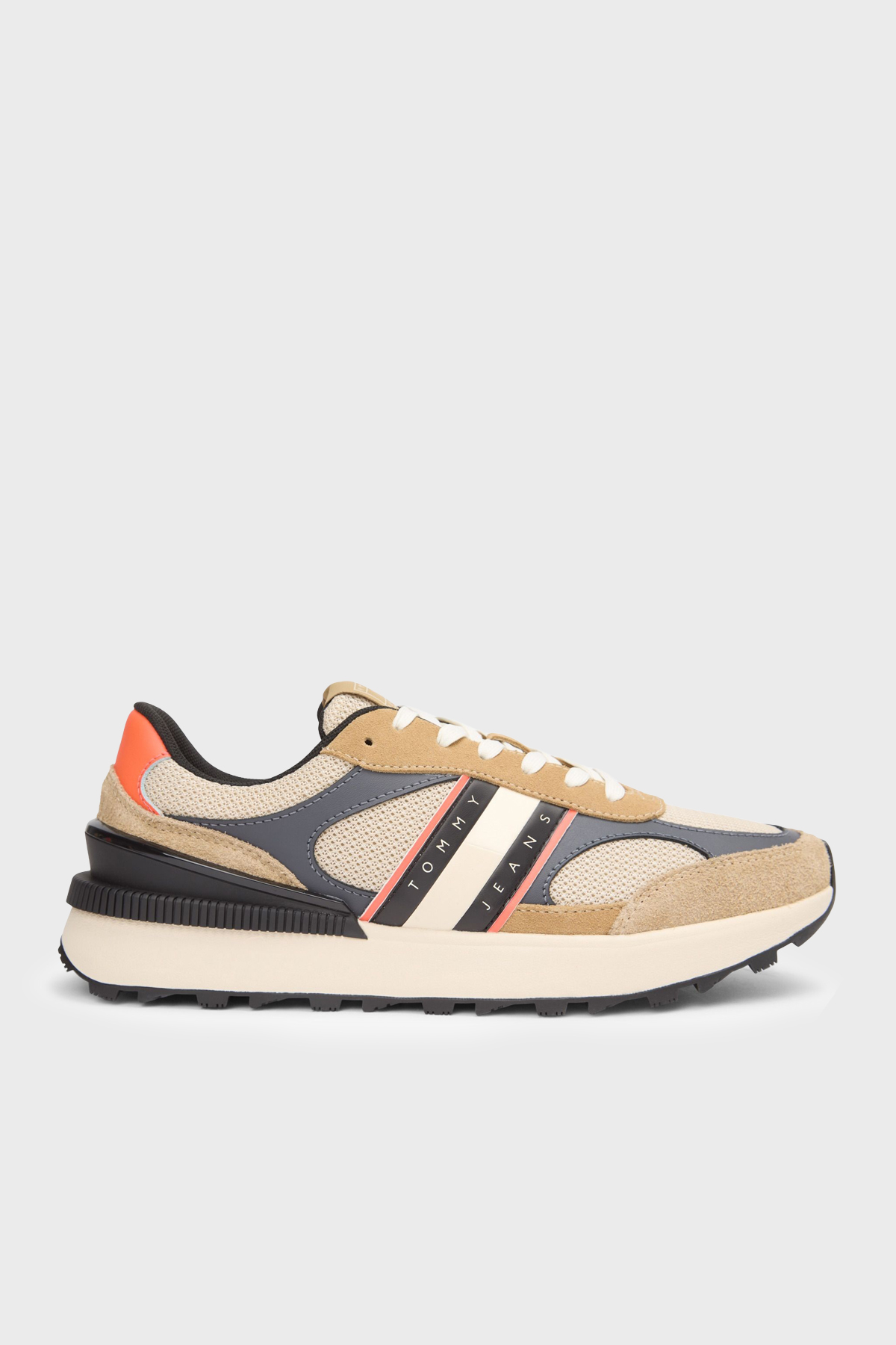 Tommy Jeans Süet Logolu Sneaker Erkek Ayakkabı EM0EM01537 AEN VİZON