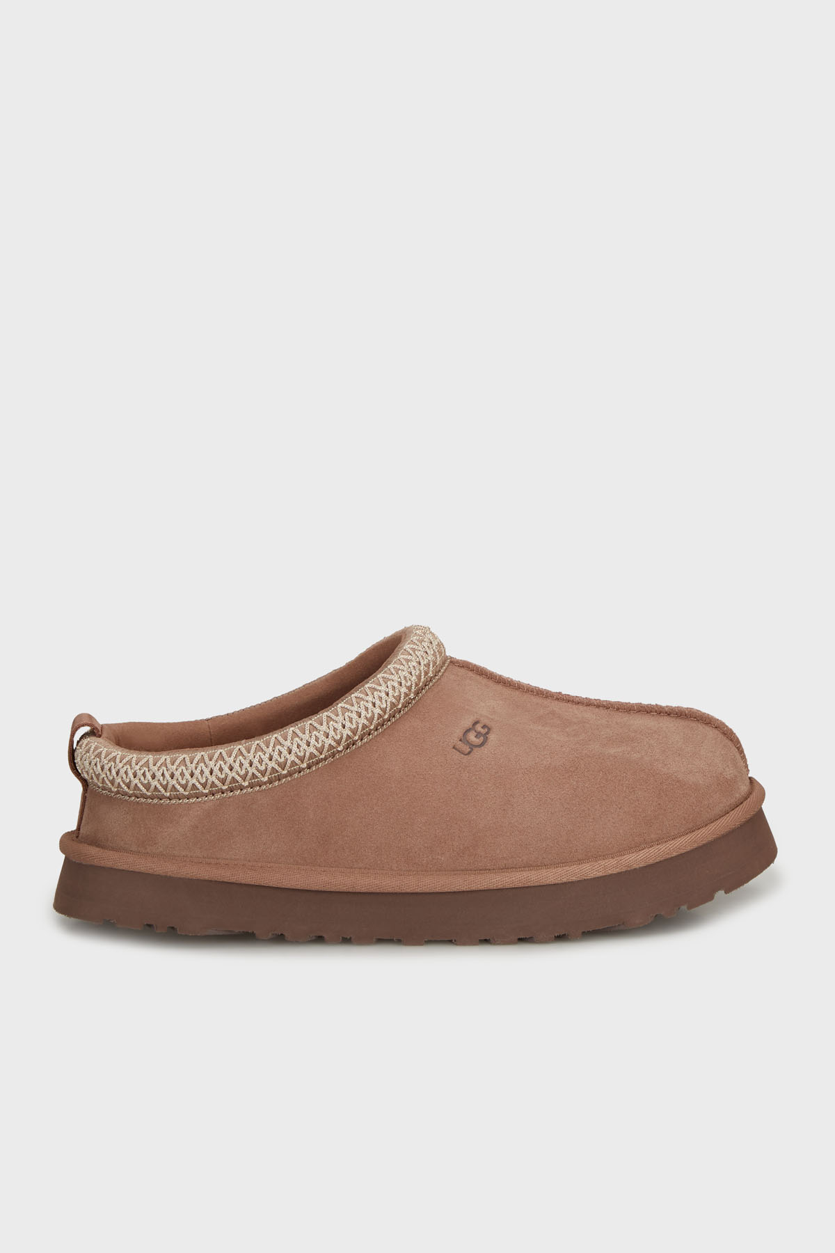 Ugg  Logolu Hakiki Deri Yünlü Süet Kadın Terlik 1143776K PUDRA
