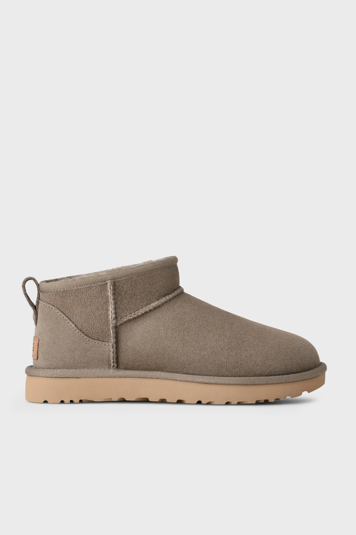 UGG W Classic Hakiki Deri Ultra Mini Kadın Bot 1116109 KOYU GRİ