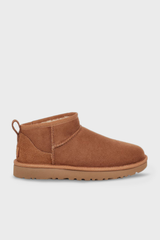 UGG W Classic Hakiki Deri Ultra Mini Kadın Bot 1116109 TABA - UGG