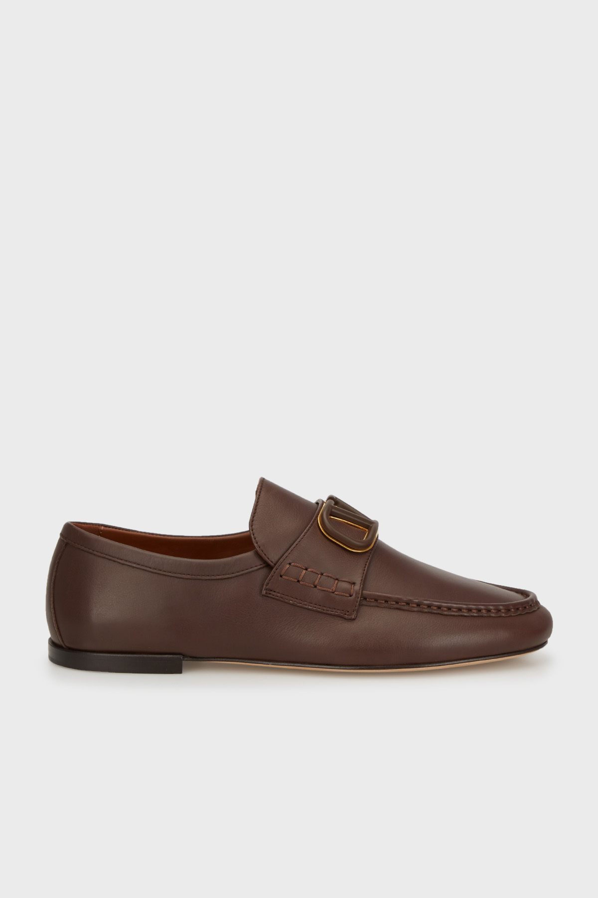 Valentino Garavani Deri Loafer Erkek Ayakkabı 5Y2S0H80 DQF KG8 KAHVE