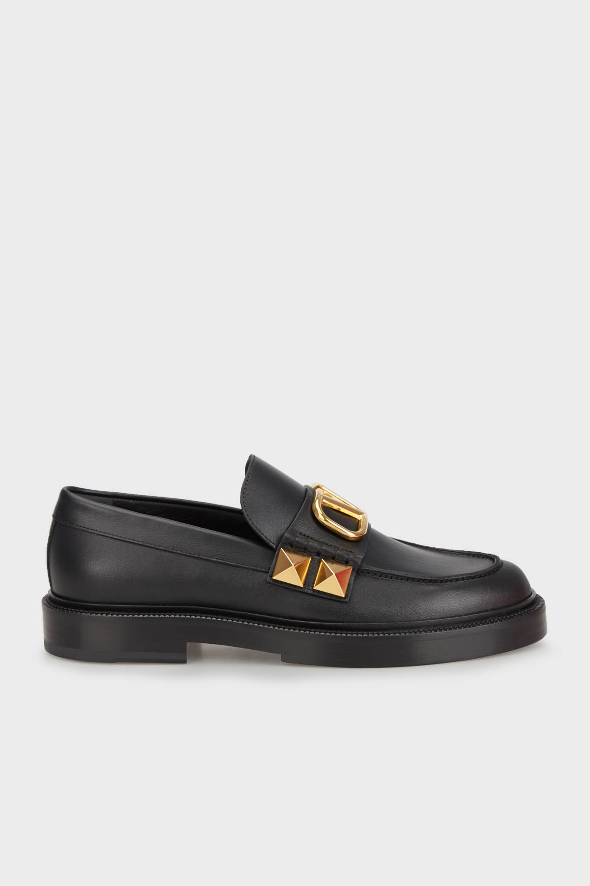 Valentino Garavani Hakiki Deri Loafer Erkek Ayakkabı 4Y2S0F09 ELI 0NO SİYAH