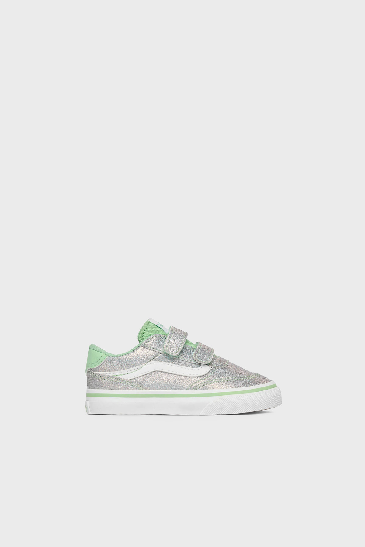 Vans Brooklyn LS V Logolu Cırt Cırtlı Sneaker Unisex Çocuk Ayakkabı VN000D7XEMK1 YEŞİL