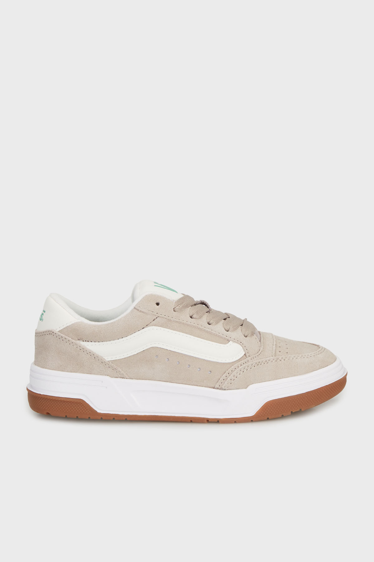 Vans Hylane Deri Karışımlı Logolu Sneaker Unisex Ayakkabı VN000D1JCY91 Gri-Krem