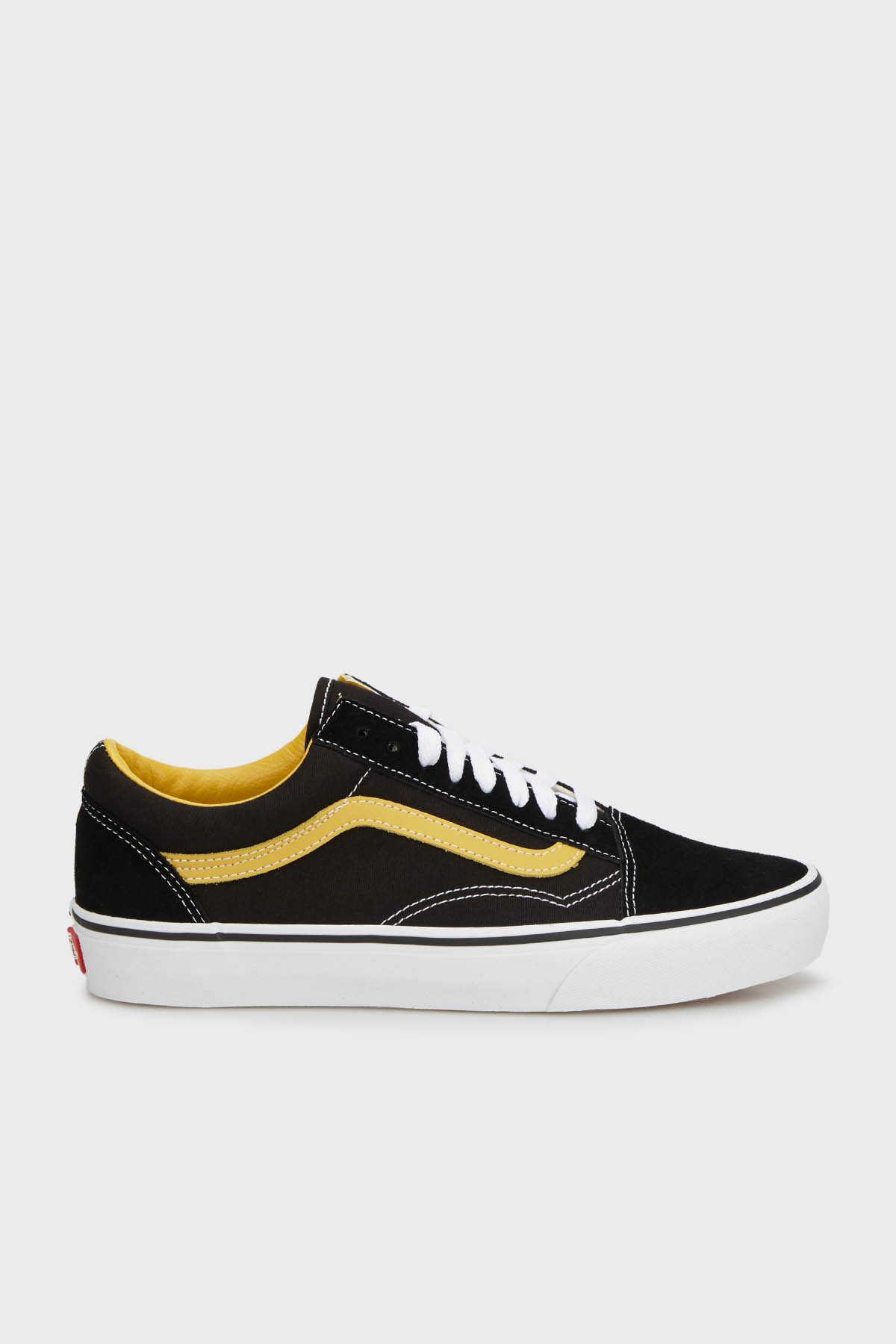 Vans Old Skool Logolu Süet Sneaker Unisex Ayakkabı VN000CR5YLW1 SİYAH-SARI