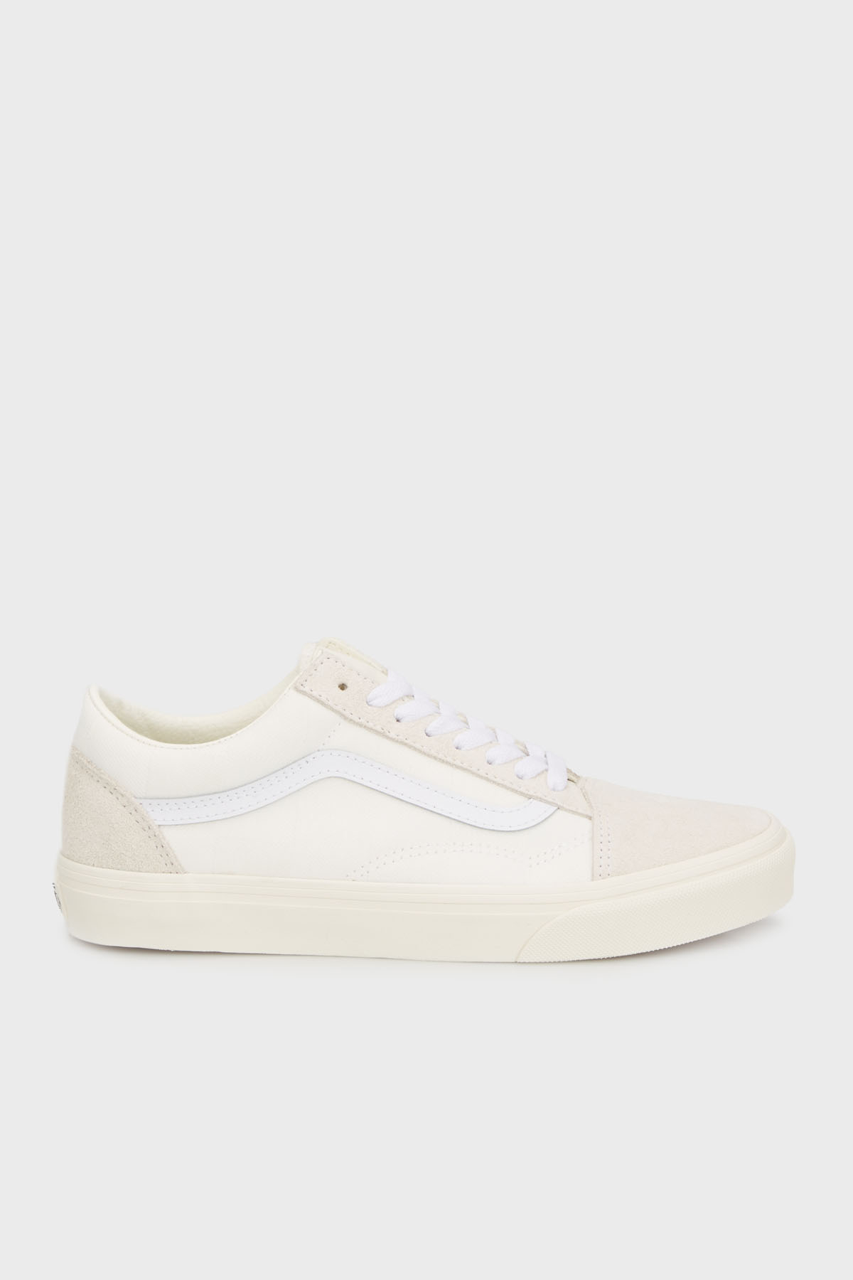 Vans Old Skool Süet Logolu Sneaker Unisex Ayakkabı VN000D5NWHT1 BEYAZ