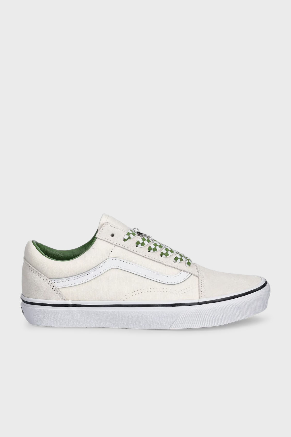 Vans Old Skool Süet Logolu Sneaker Unisex Ayakkabı VN000D6WBOM1 Krem-Yeşil