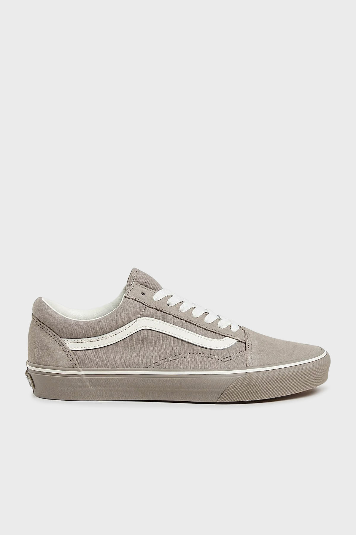 Vans TD Old Skool V Süet Logolu Sneaker Unisex Ayakkabı VN000D5NBXC1 GRİ