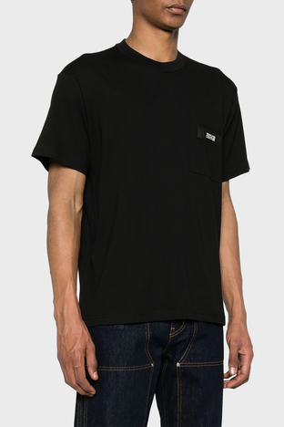 Versace Jeans Couture Bisiklet Yaka Pamuklu Regular Fit Erkek T Shirt 76GAHE05 CJ00E 899 SİYAH - Versace Jeans Couture