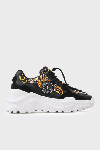 Versace Jeans Couture Logolu Barok Desenli Kalın Tabanlı Sneaker