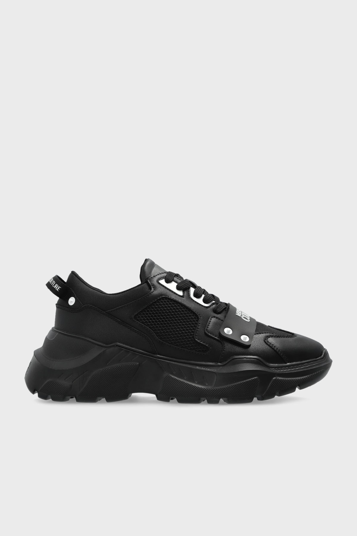 Versace Jeans Couture Logolu Kalın Taban Sneaker Erkek Ayakkabı 78YA3SC4 ZSC55 899 SİYAH