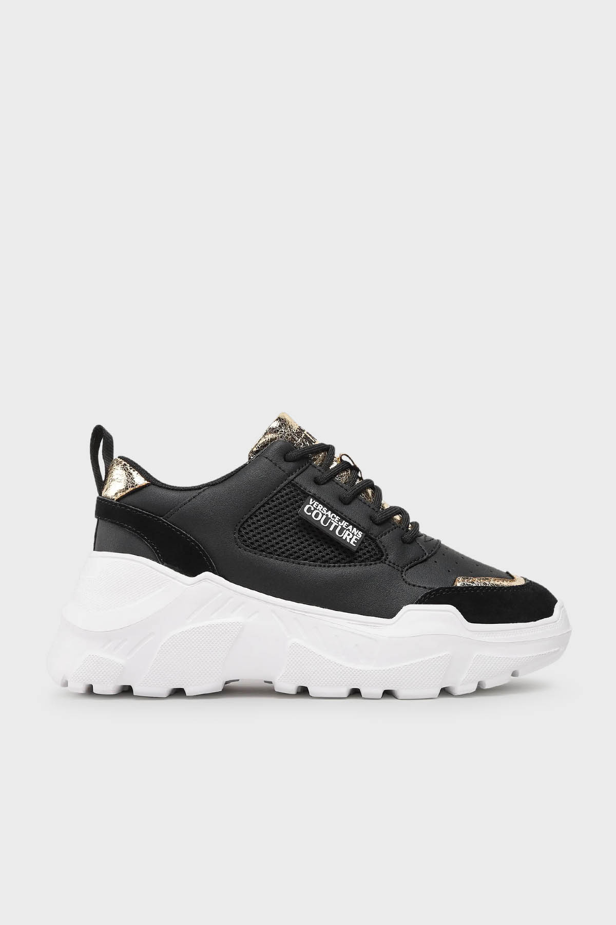 Versace Jeans Couture Logolu Sneaker Kadın Ayakkabı 76VA3SC2 ZPA47 G89 SİYAH