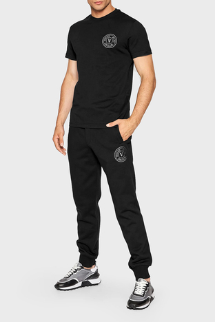 Versace Pamuklu Regular Fit Cepli Jogger Spor Erkek Pantolon 73GAAT06 CF00T C89 SİYAH - Versace Jeans Couture